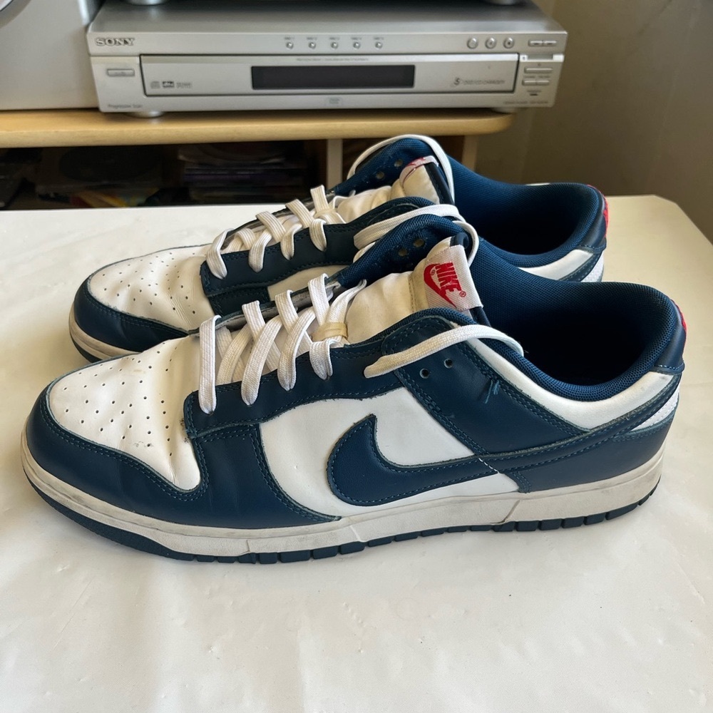 Nike White and Navy Sneakers